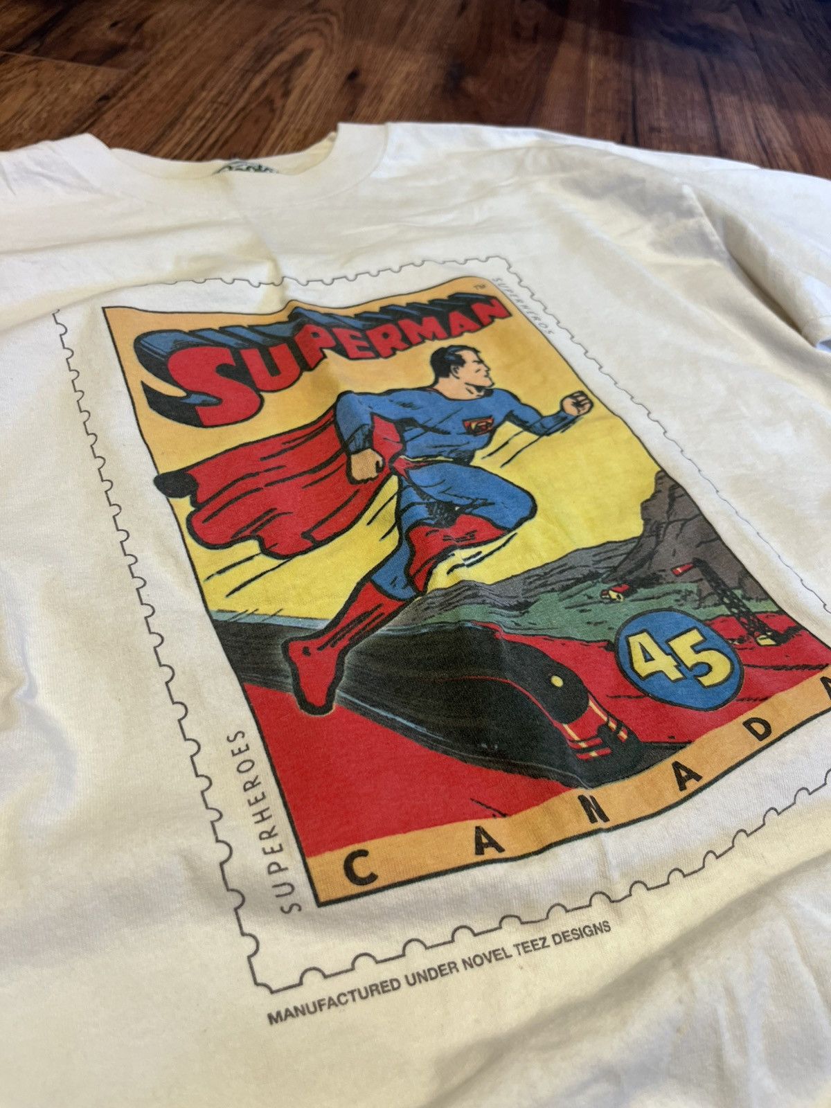 Roots Vintage Superman 1995 Stamp Roots Commemorative Graphic Tee Size US XL / EU 56 / 4 - 6 Thumbnail