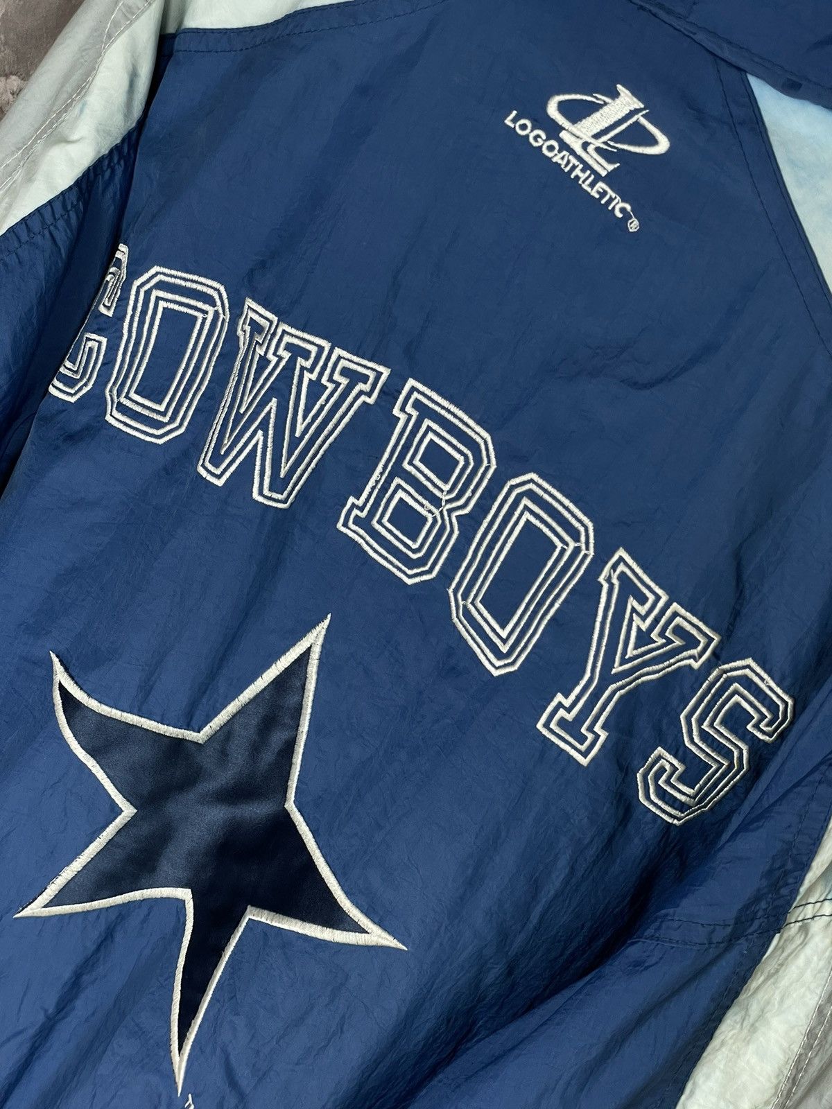 Logo Athletic × NFL × Vintage Vintage Cowboys Logo Athletic Vintage 90s Rare light jacket Size US XL / EU 56 / 4 - 13 Thumbnail