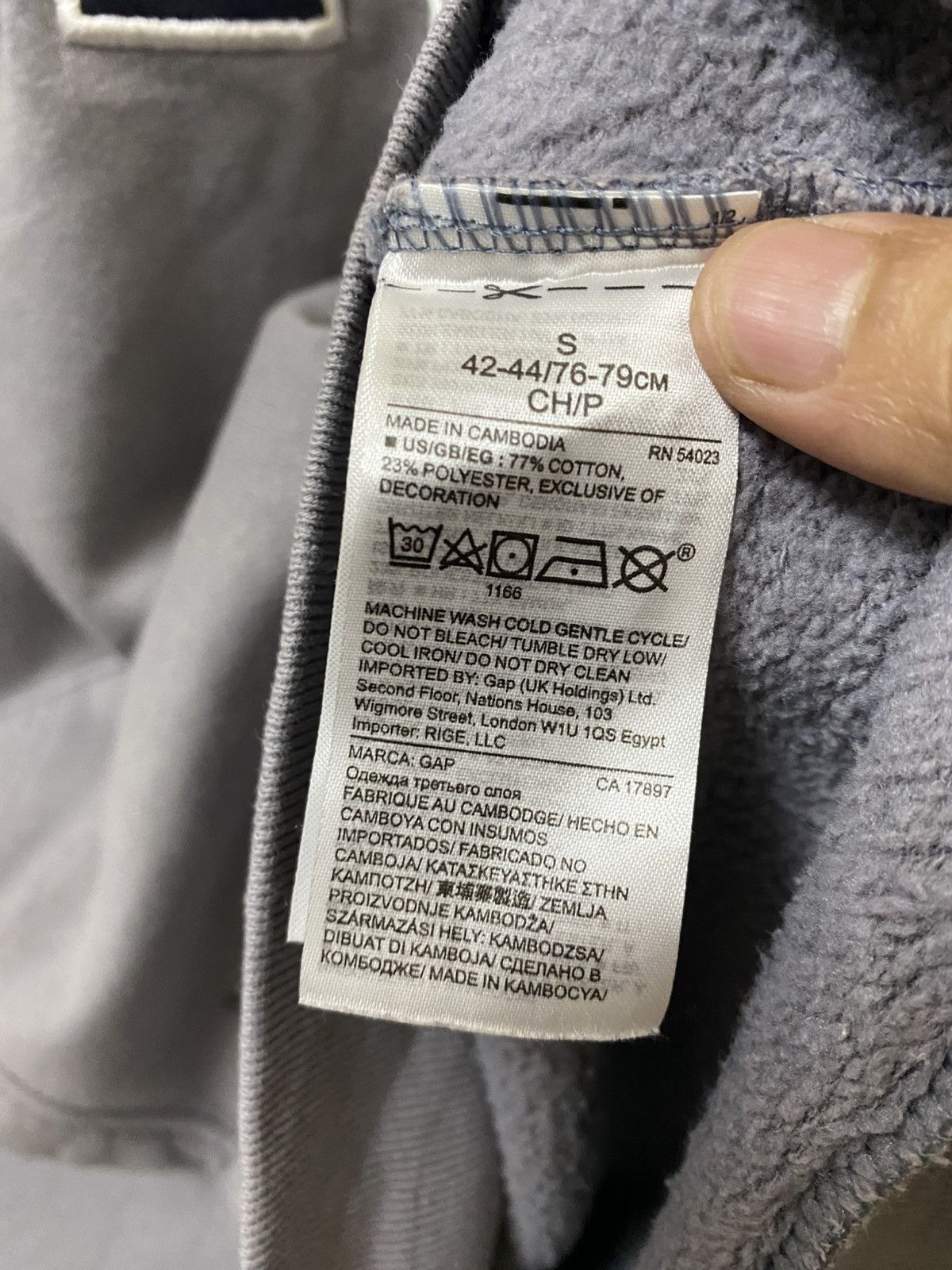 Gap Gap Hoodie Faded Gray Colour Size US S / EU 44-46 / 1 - 9 Thumbnail