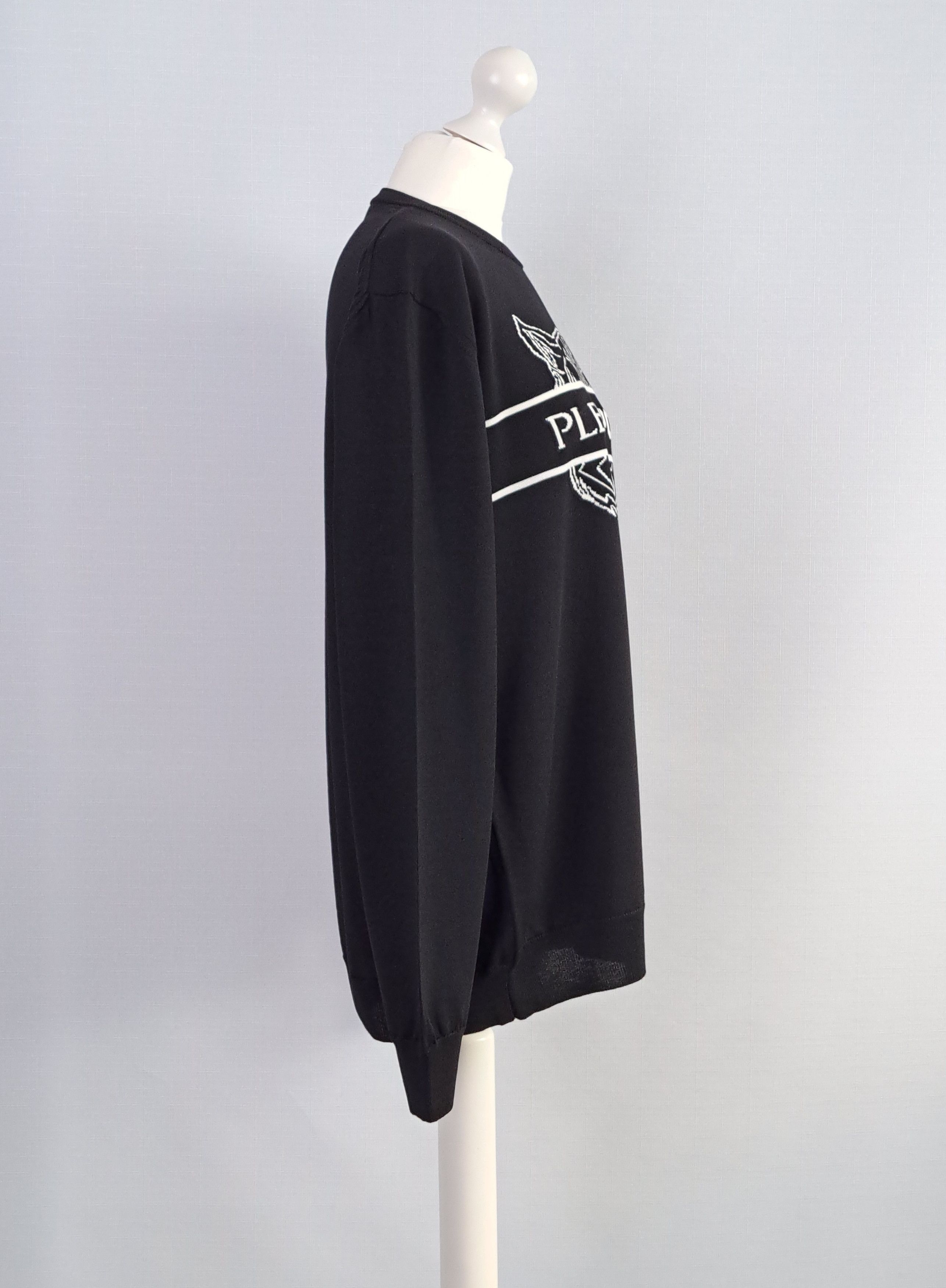 Philipp Plein PLEIN Sport Tiger Head Logo merino wool sweater. Size XL Size US XL / EU 56 / 4 - 4 Thumbnail