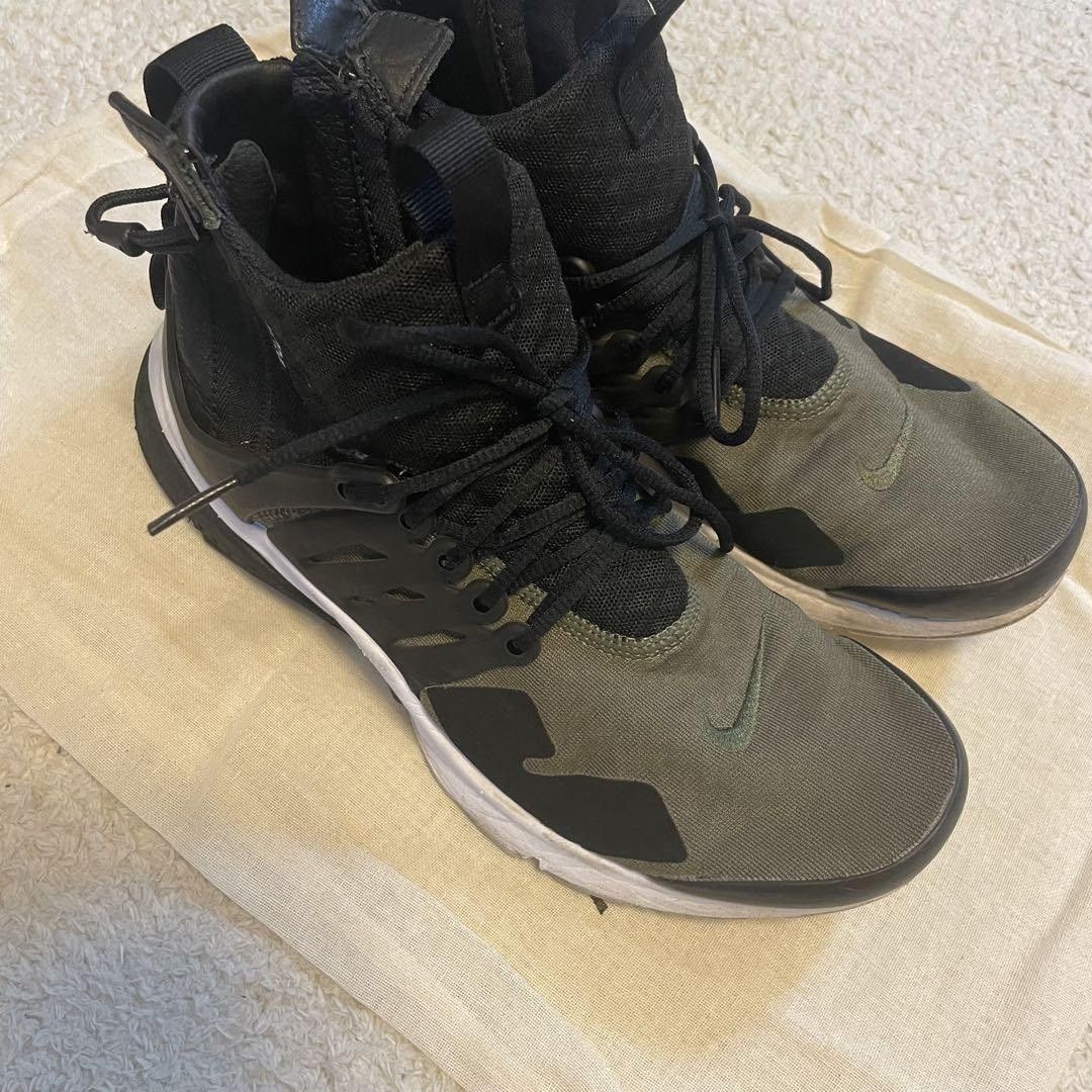 Acronym × Nike Acronym Nike Air Presto Mid Olive XXS Size US 8 / EU 41 - 2 Thumbnail