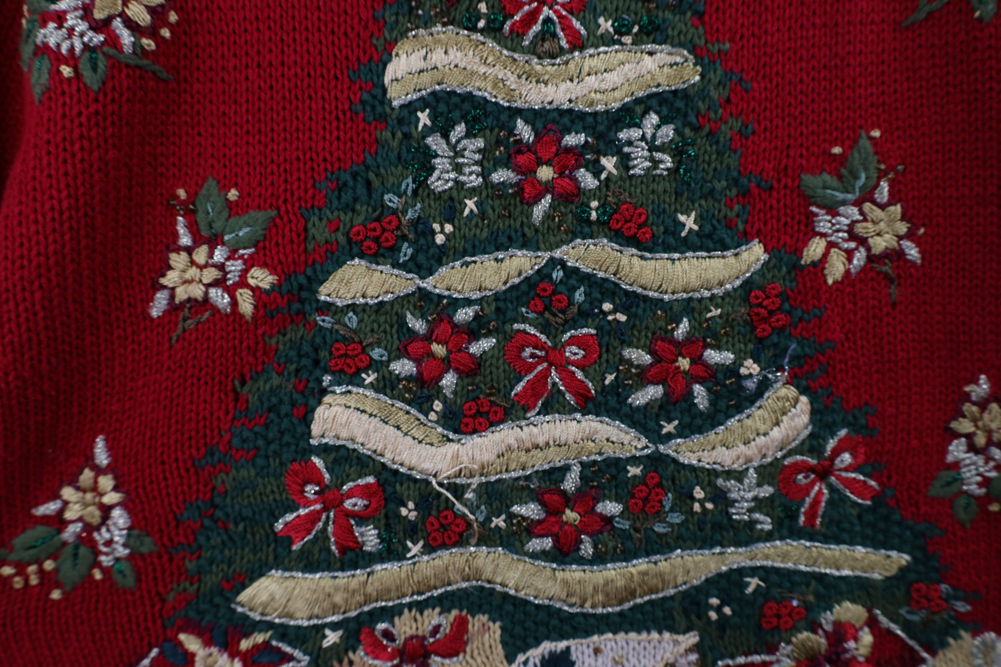 Vintage Vintage 90s Streetwear Heavyweight Christmas Knit Sweater Size XL / US 12-14 / IT 48-50 - 7 Thumbnail