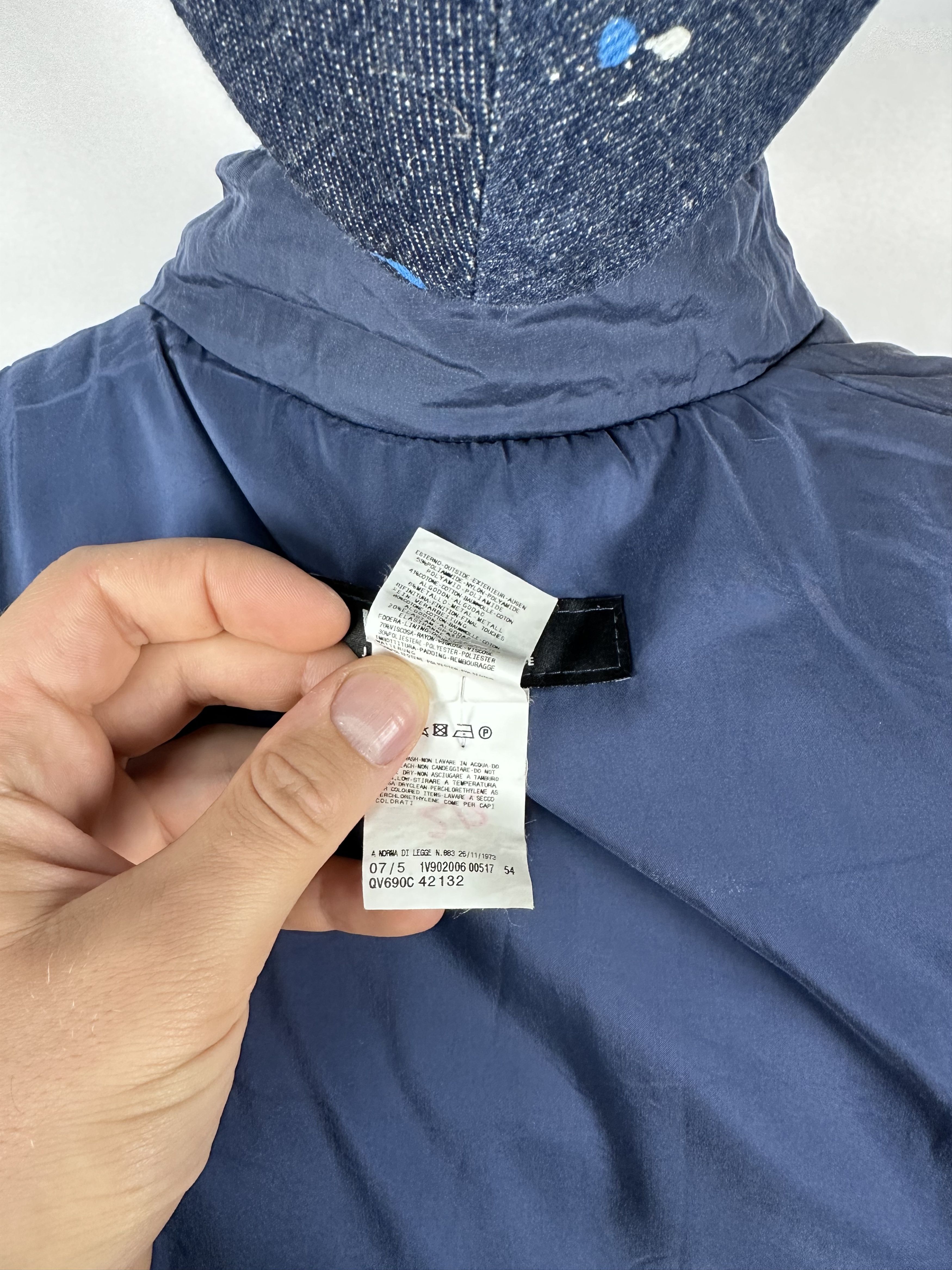 Versace × Vintage Versace Jeans Couture Long Jacket Vest Nylon Blue Size XS Size XS / US 0-2 / IT 36-38 - 13 Thumbnail