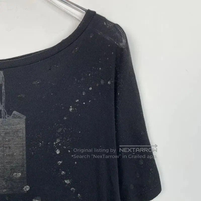 Yves Saint Laurent YSL Black Cotton T-Shirt for Women . Size XS / US 0-2 / IT 36-38 - 3 Thumbnail