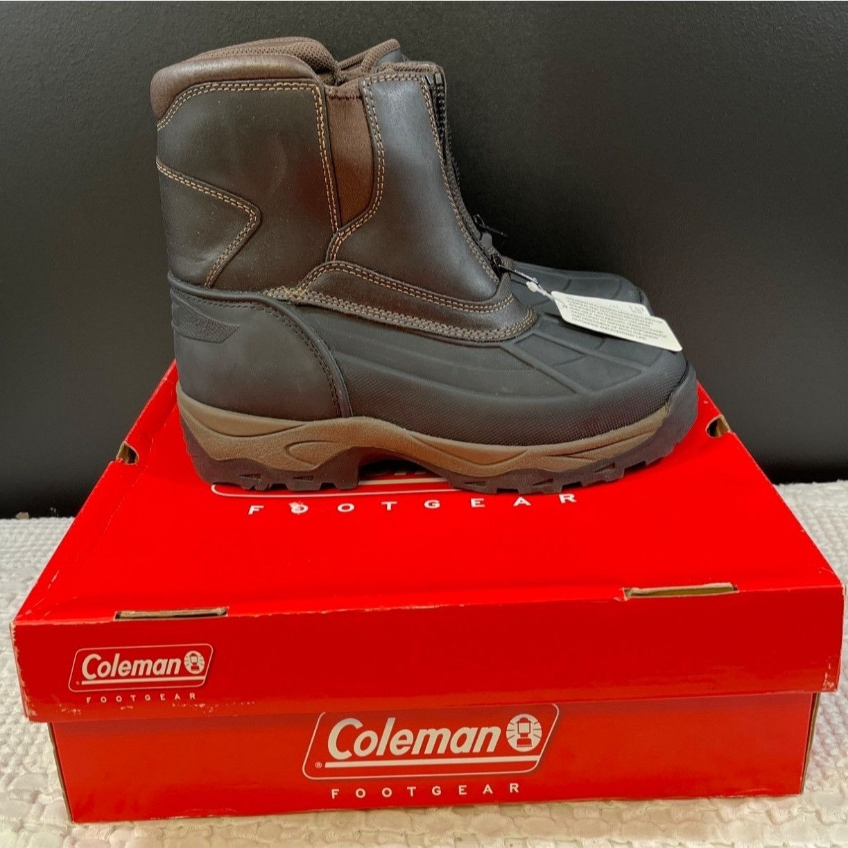 Coleman Coleman Stanley II Men's Brown Work Shoes/Boots Size 10M SKU Size US 10 / EU 43 - 4 Thumbnail
