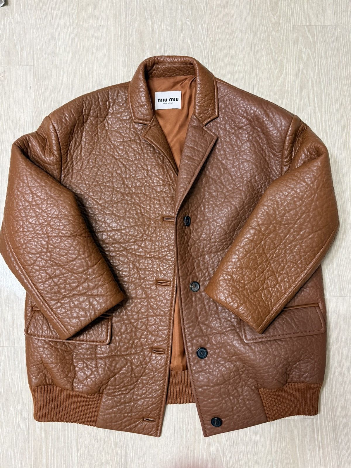 Miu Miu Miu miu nappa leather jacket blazer Size M / US 6-8 / IT 42-44 - 1 Thumbnail