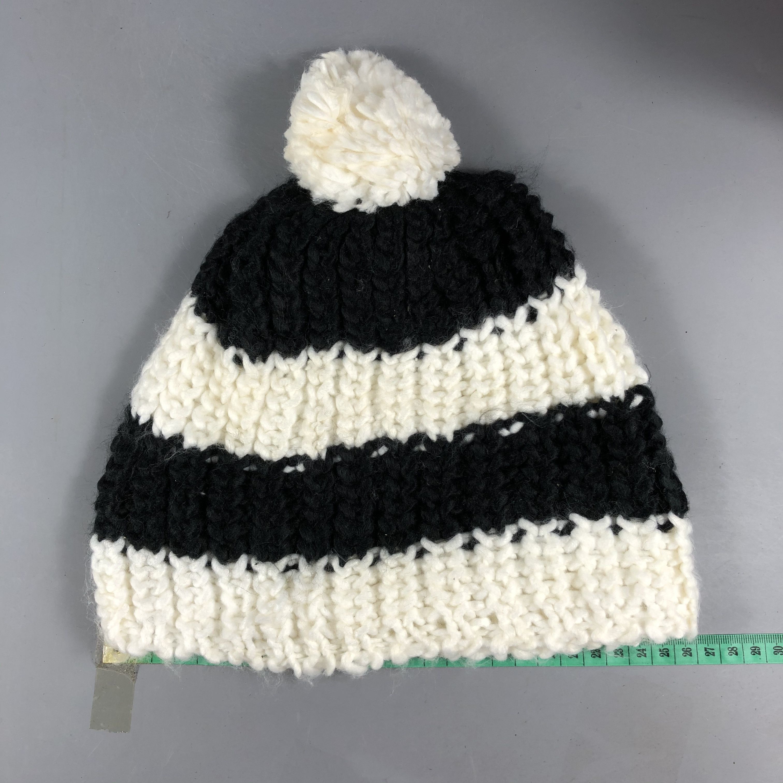 Japanese Brand Japanese Crochet Stripe Beanie Size ONE SIZE - 3 Thumbnail
