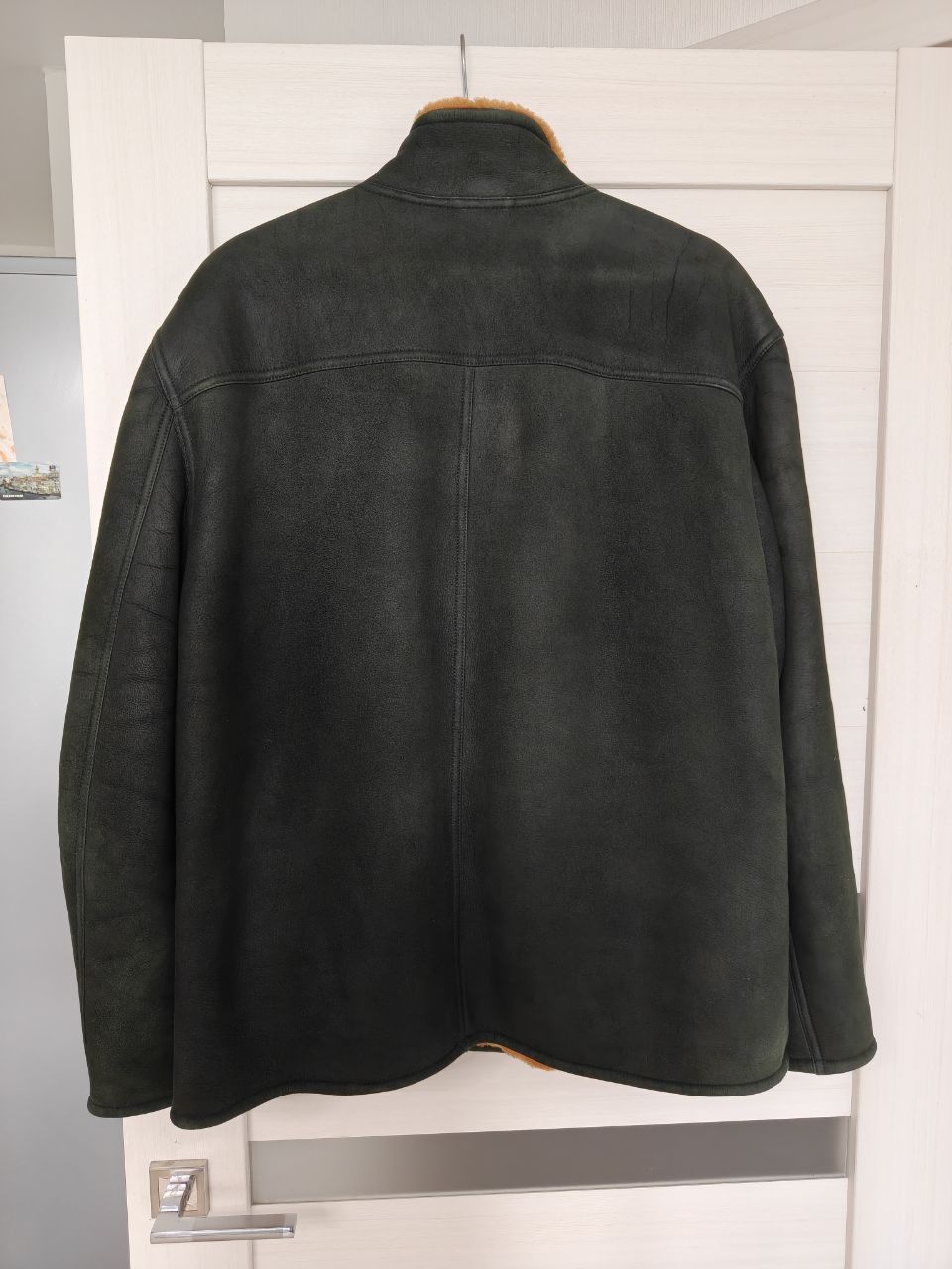 Hermes Hermes Paris Shearling Leather Fur Asymmetrical Zip Jacket Size US L / EU 52-54 / 3 - 16 Thumbnail