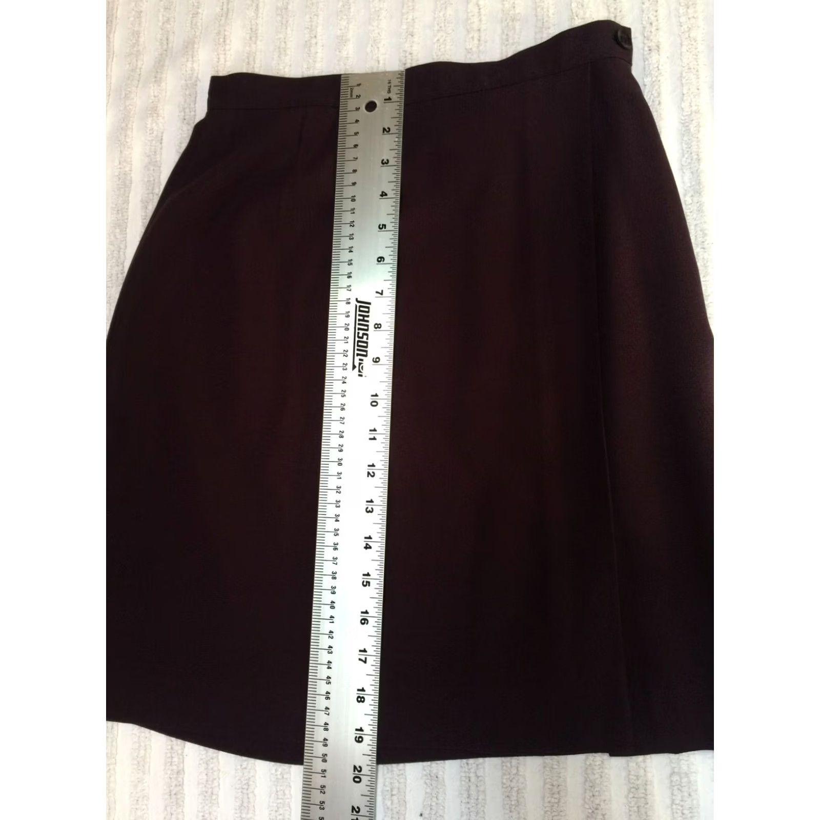Review Preview Collection Womens 4 Wrap Knit Pencil Skirt Purple Lined Size 27" / US 4 / IT 40 - 6 Thumbnail