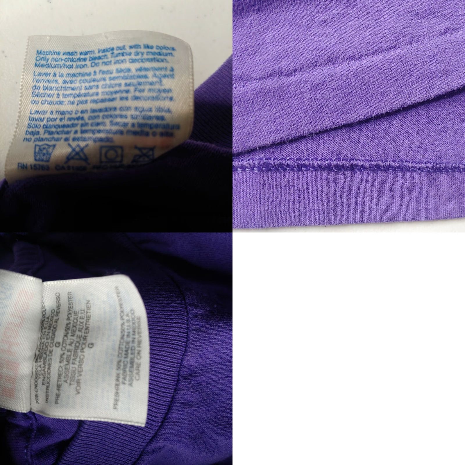 Vintage VINTAGE Hanes Heavyweight Adventure Sports Shirt Men Large Purple Short Sleeve Crew Neck Ski Bike Frostburg MD 90s Size US L / EU 52-54 / 3 - 8 Thumbnail
