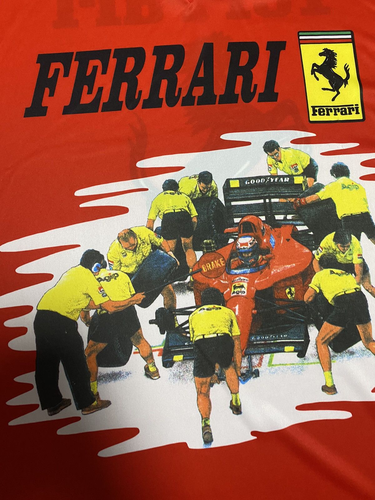 Vintage Vintage Jersey Ferrari pit stop size XXL 90’s Formula 1 Size US XXL / EU 58 / 5 - 6 Thumbnail