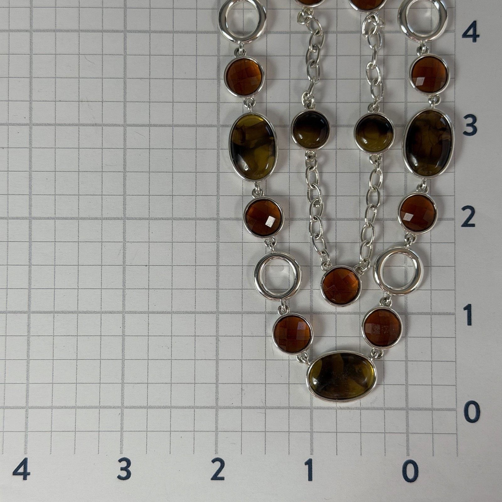 Monet VTG 1980 Monet Earth-Tones Faceted Bead 16" Layered Necklace Size ONE SIZE - 6 Thumbnail
