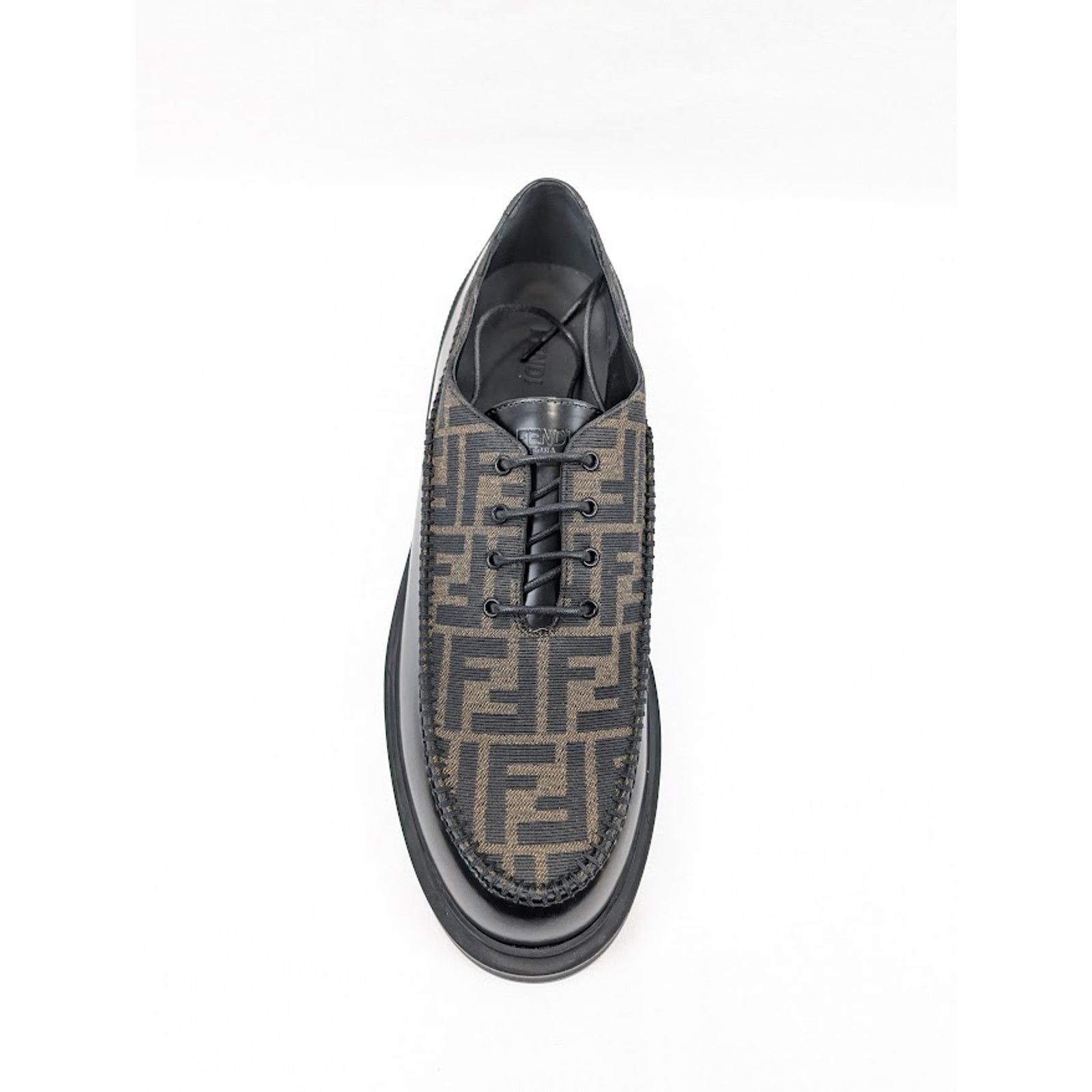 Fendi o1rshd1 Men's Lace Up Fabric Calf Leather Boots Shoe Size US 11 / EU 44 - 9 Thumbnail