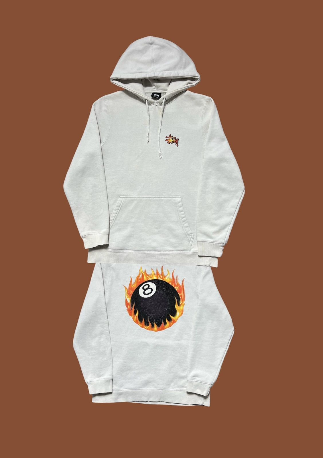 Stussy Hoodie Stussy big logo 8 bilard fire Size US S / EU 44-46 / 1 - 1 Thumbnail