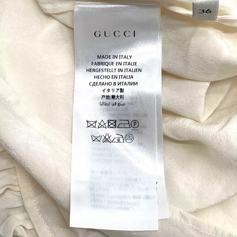 Gucci Gucci Silk pearl buckle shirt Size XS / US 0-2 / IT 36-38 - 4 Thumbnail