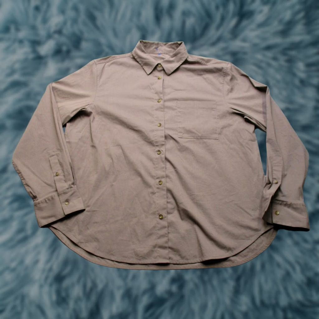 Lululemon Lululemon Shirt Womens XL Brown Long Sleeve Button Front Casual Oversized Size XL / US 12-14 / IT 48-50 - 1 Thumbnail