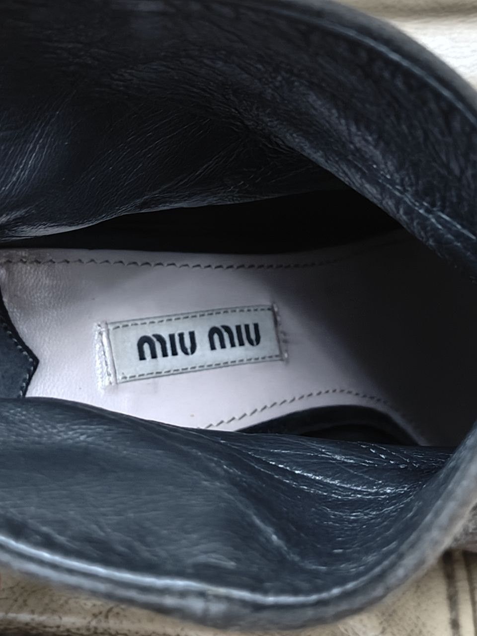 Miu Miu Miu Miu Leather Heel Boot Size US 9 / IT 39 - 8 Thumbnail