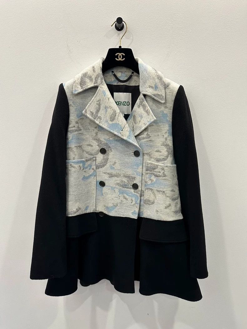 Kenzo KENZO Women's wool double-breasted coat with all-over clou Size XS / US 0-2 / IT 36-38 - 1 Thumbnail