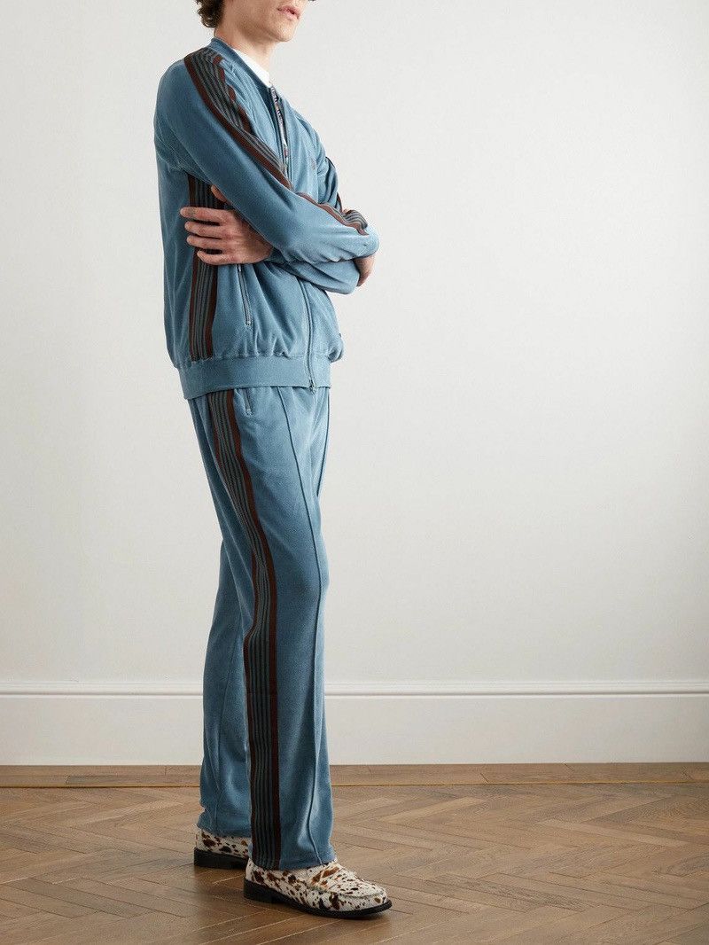 Needles NEEDLES NARROW LOGO, EMBROIDERED, BLEND VELOUR TRACK PANTS Size US 35 - 4 Thumbnail