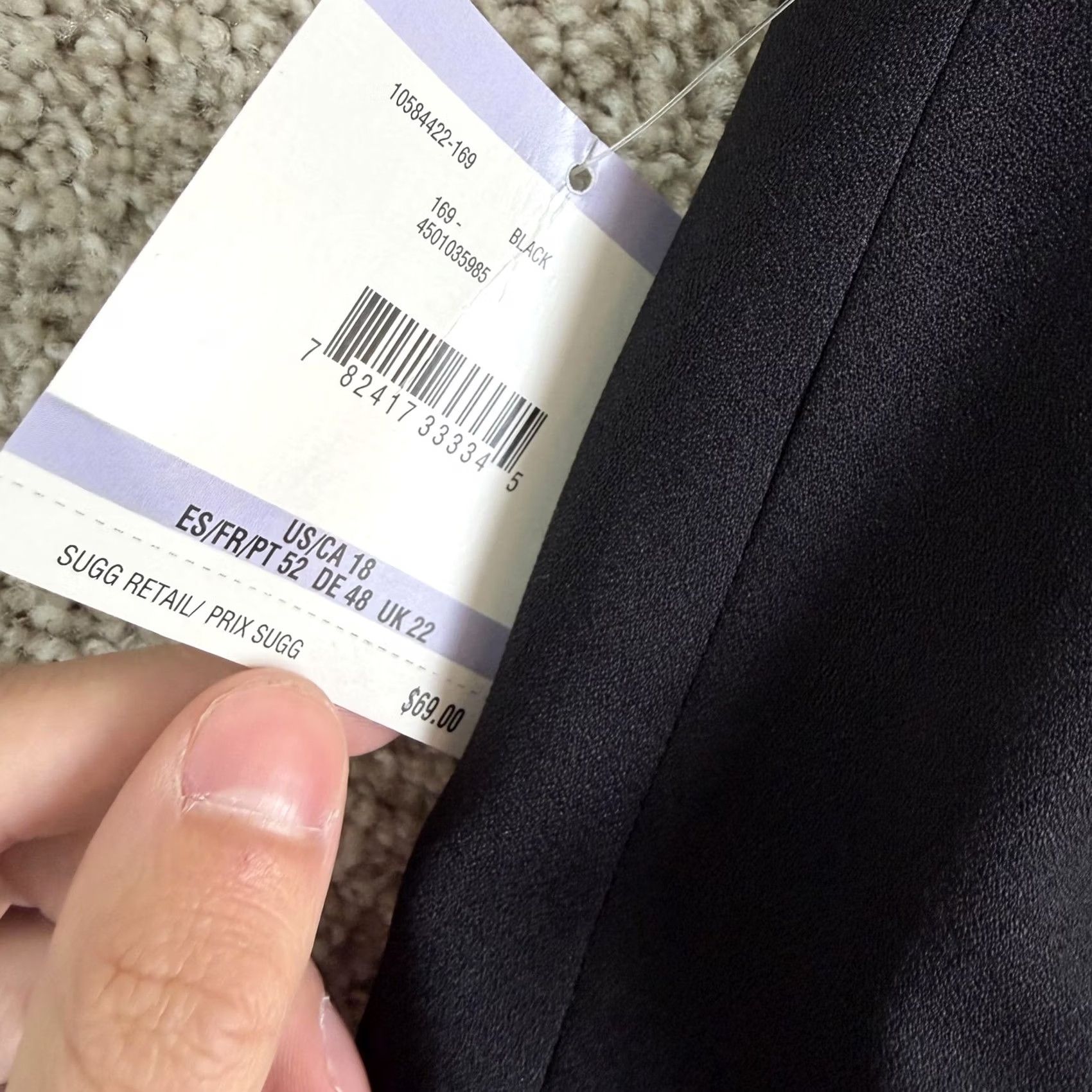 Kasper Kasper Skirt Womens 18 Black Solid Pencil Knee Length Lined Slit Work Office Womens 18 Black Solid Pencil Knee Length Lined Slit Work Office Size 40" / US 18 - 2 Thumbnail