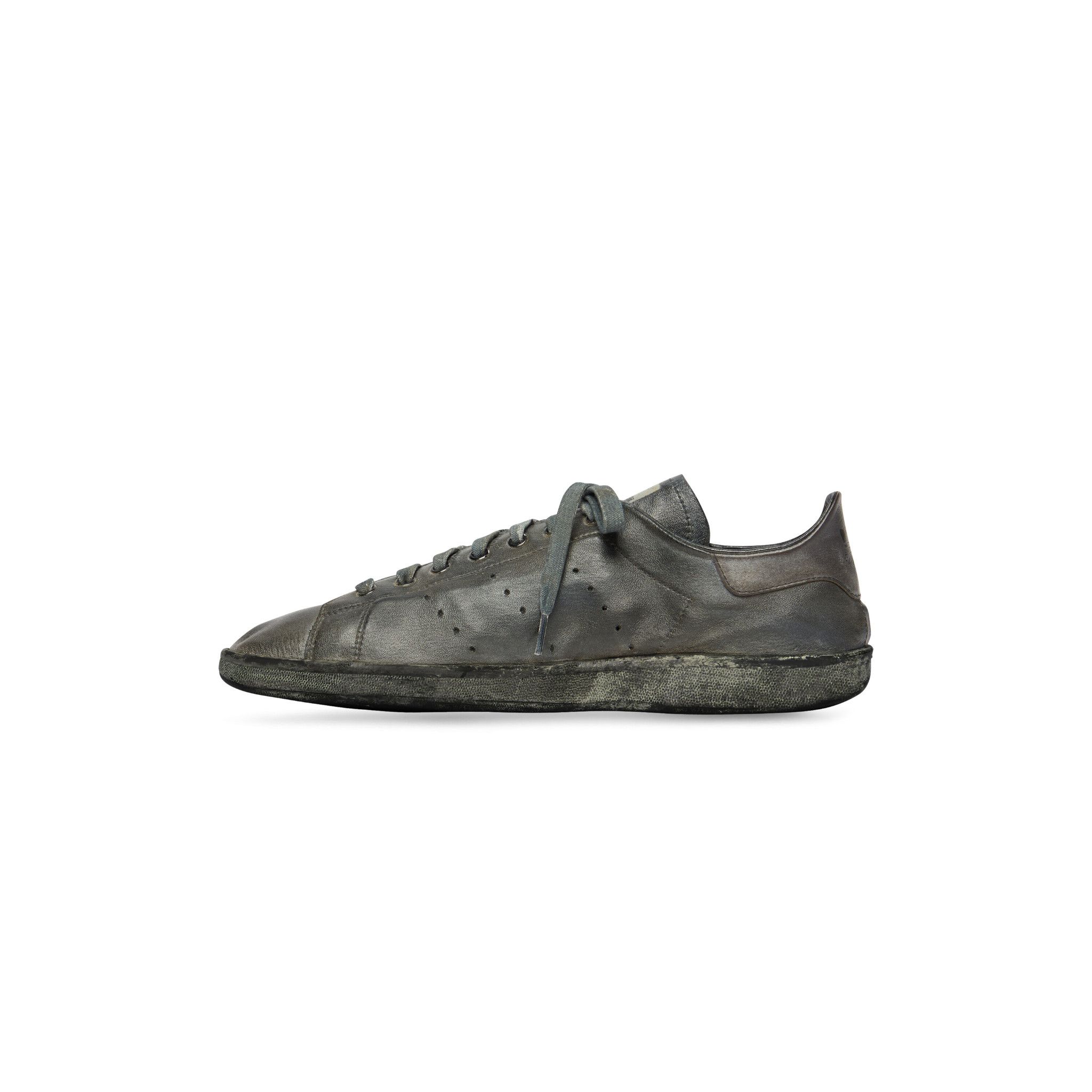 Adidas × Balenciaga o1w1db10824 Stan Smith Worn-Out Sneaker in Black Size US 6 / EU 39 - 5 Thumbnail