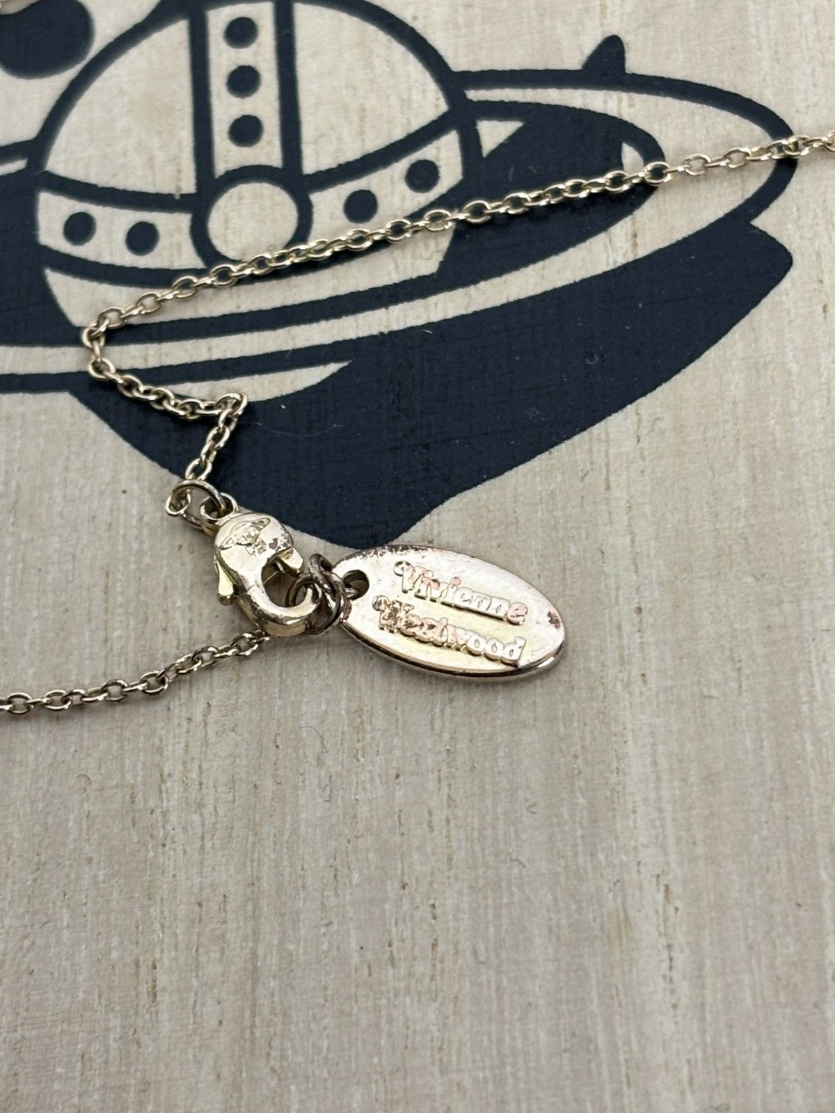 Vivienne Westwood Vivienne Westwood Love Inscription Pendant Necklace Gold Size ONE SIZE - 6 Thumbnail