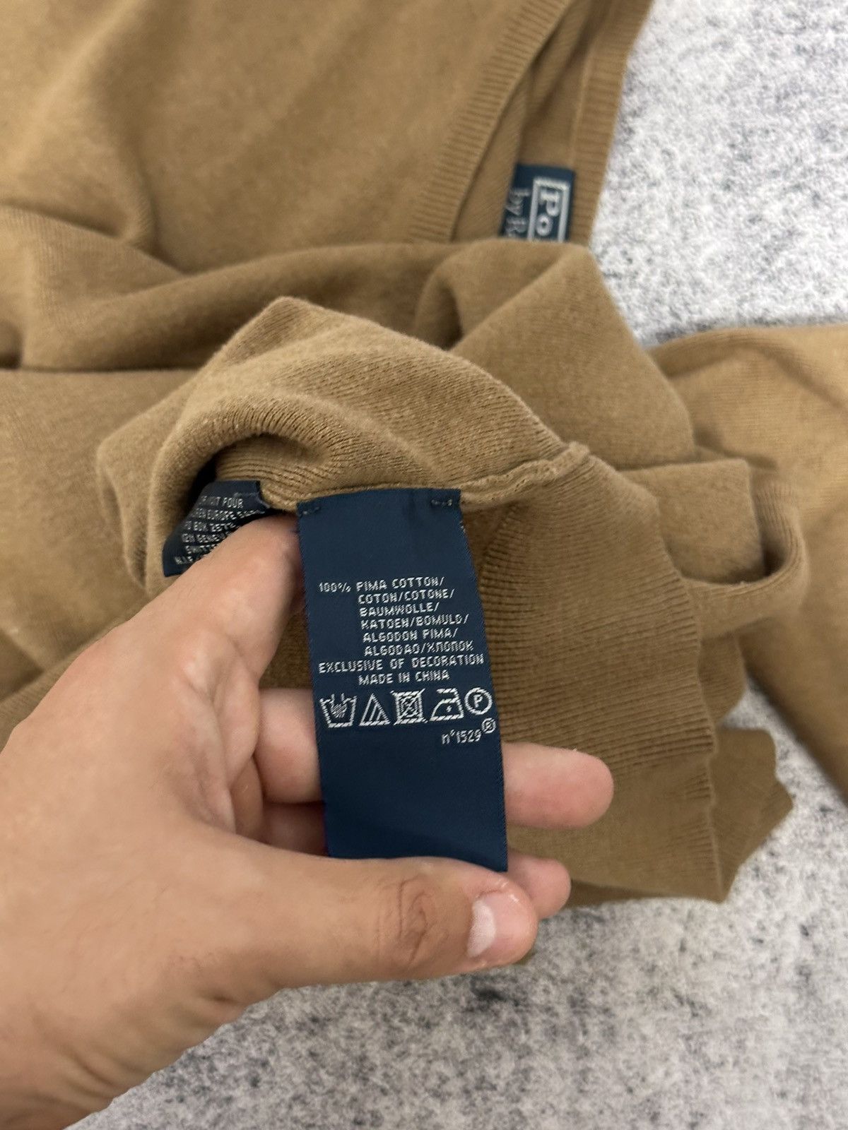 Polo Ralph Lauren Polo Ralph Lauren Pima Cotton Sweater Brown Logo Xl Size US XL / EU 56 / 4 - 7 Thumbnail