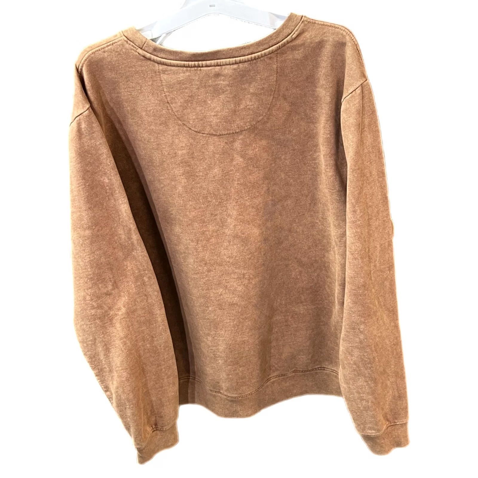 Logo 7 AC/DC Sweatshirt Mens M Brown Crewneck Fleece Graphic Band Logo Rock Pullover Size US M / EU 48-50 / 2 - 7 Thumbnail