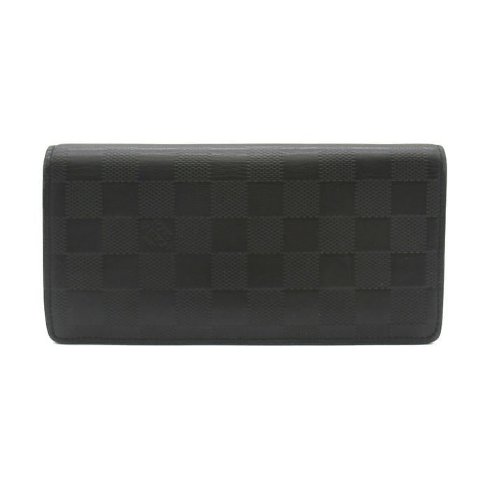 Louis Vuitton LOUIS VUITTON Portefeiulle Braza Bifold long wallet Black ...