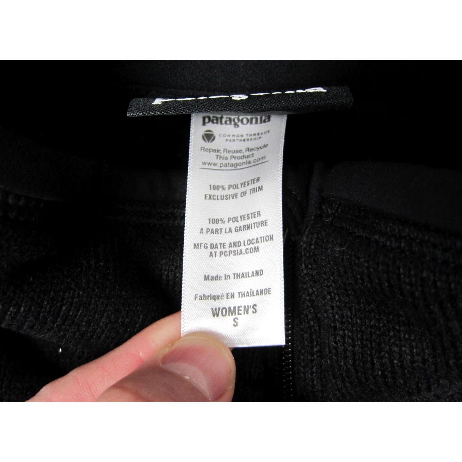 Patagonia Patagonia Better Sweater Women Small Black Fleece Full Zip Outdoor Hiking Womens Sweatshirt Jacket Size S / US 4 / IT 40 - 5 Thumbnail