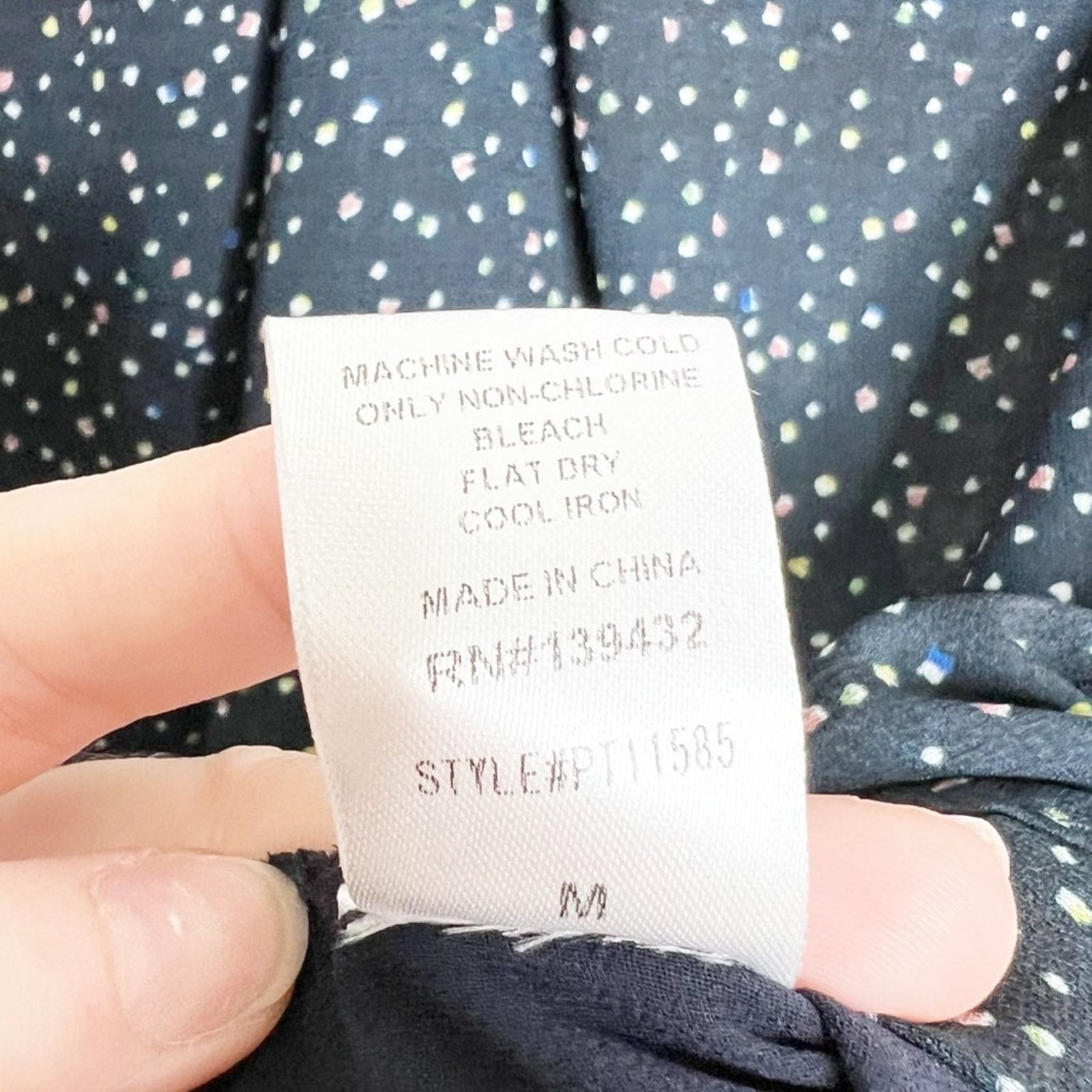 Other New with Tags Papermoon Women's Lidia Polka Dot Navy Blouse Size M / US 6-8 / IT 42-44 - 16 Thumbnail