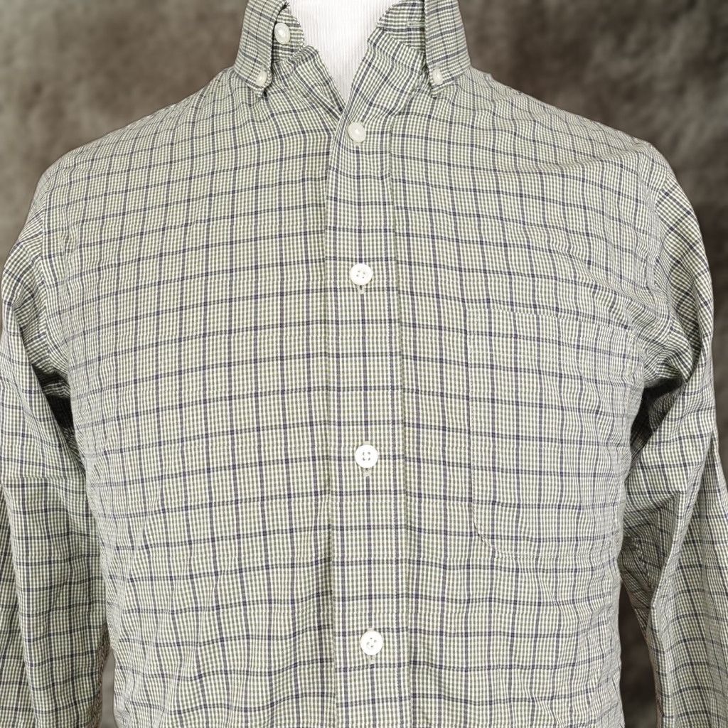 Cremieux VINTAGE Cremieux Shirt Mens Medium Green Plaid Slim Fit Button-Up Size US M / EU 48-50 / 2 - 1 Thumbnail