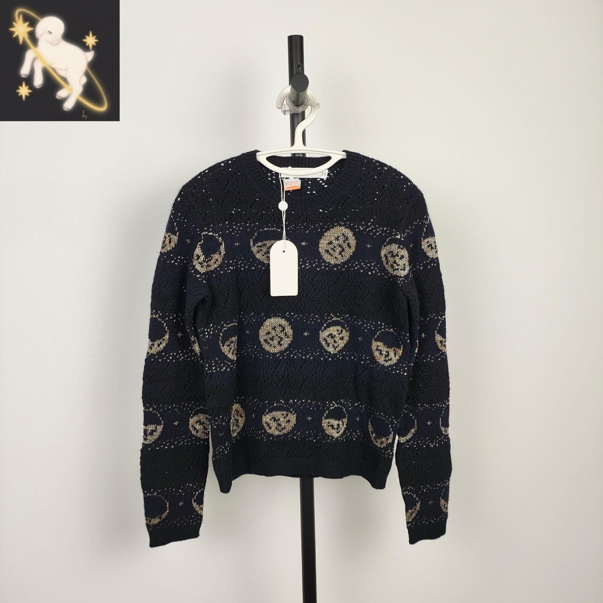 Dior Dior Knit Graphic Gold Sweater 36 Women Size S / US 4 / IT 40 - 1 Thumbnail