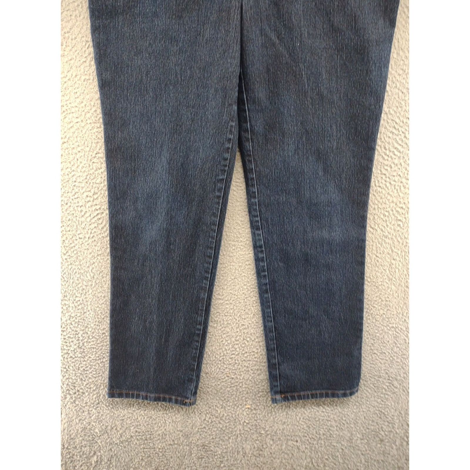 Charter Club Charter Club Women’s Jeans Dark Blue Size 12 Tummy Slimming Classic Narrow Leg Denim 5-Pocket Stretch Regular Rise High Comfort Size 34" / US 12 / IT 48 - 2 Thumbnail