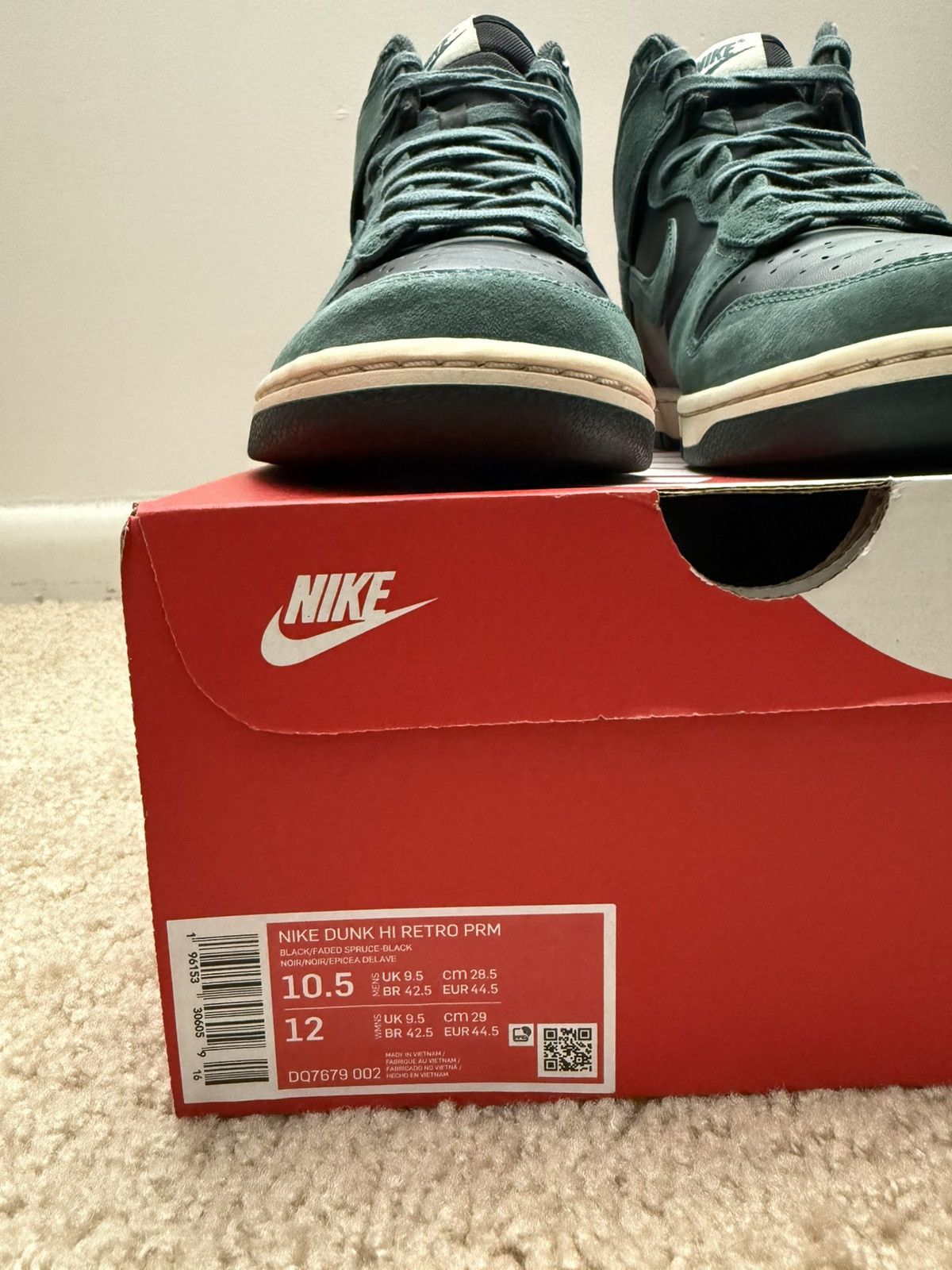 Nike Nike - Dunk Hi Retro Premium Size US 10.5 / EU 43-44 - 7 Thumbnail