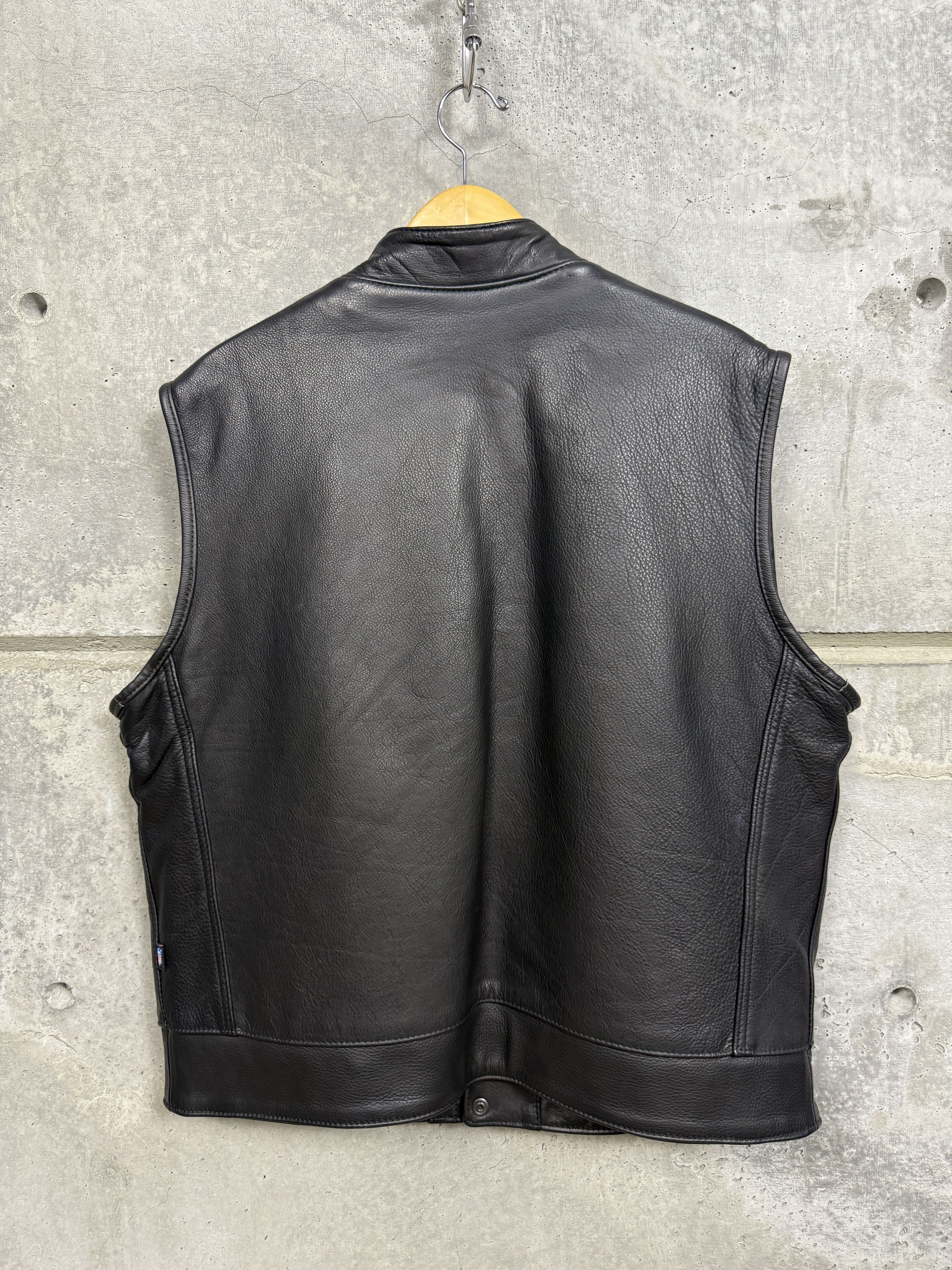 Leather Legendary USA 'Reckless Outlaw' Leather Motorcycle Vest Size US M / EU 48-50 / 2 - 2 Thumbnail