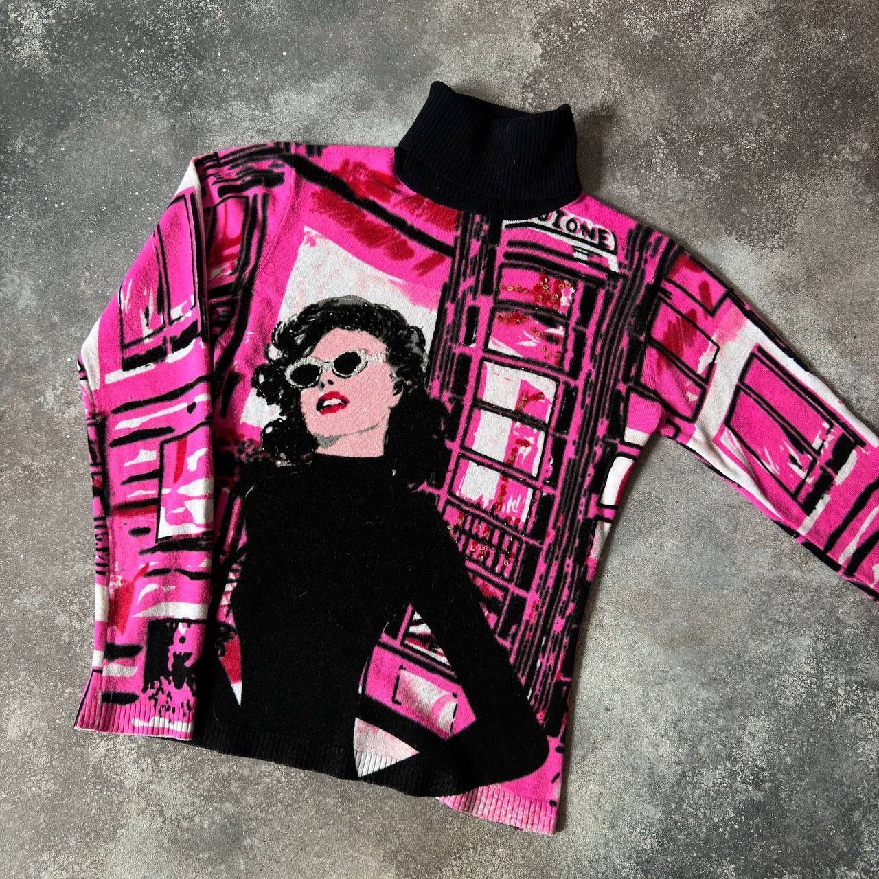 Custo Barcelona × Japanese Brand × Vintage Custo Barcelona Y2K Amazing Lady Sweatshirt Size M / US 6-8 / IT 42-44 - 5 Thumbnail