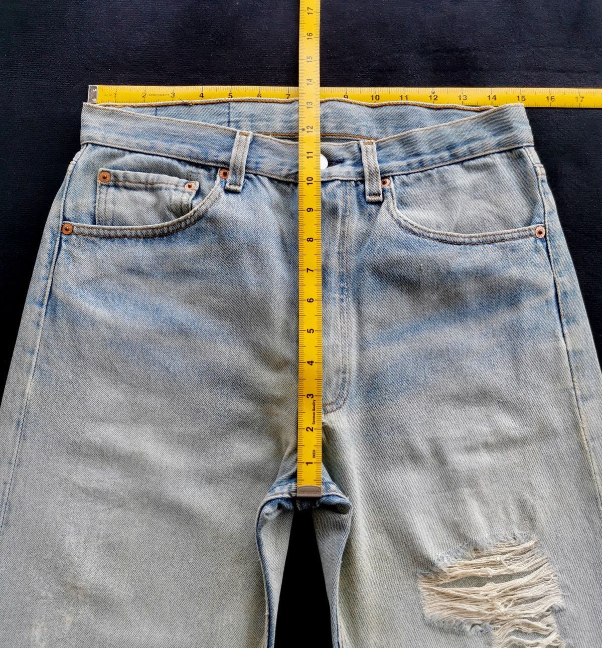 Levi's 90s Vintage Levis 501 Distressed Jeans Size US 30 / EU 46 - 11 Thumbnail