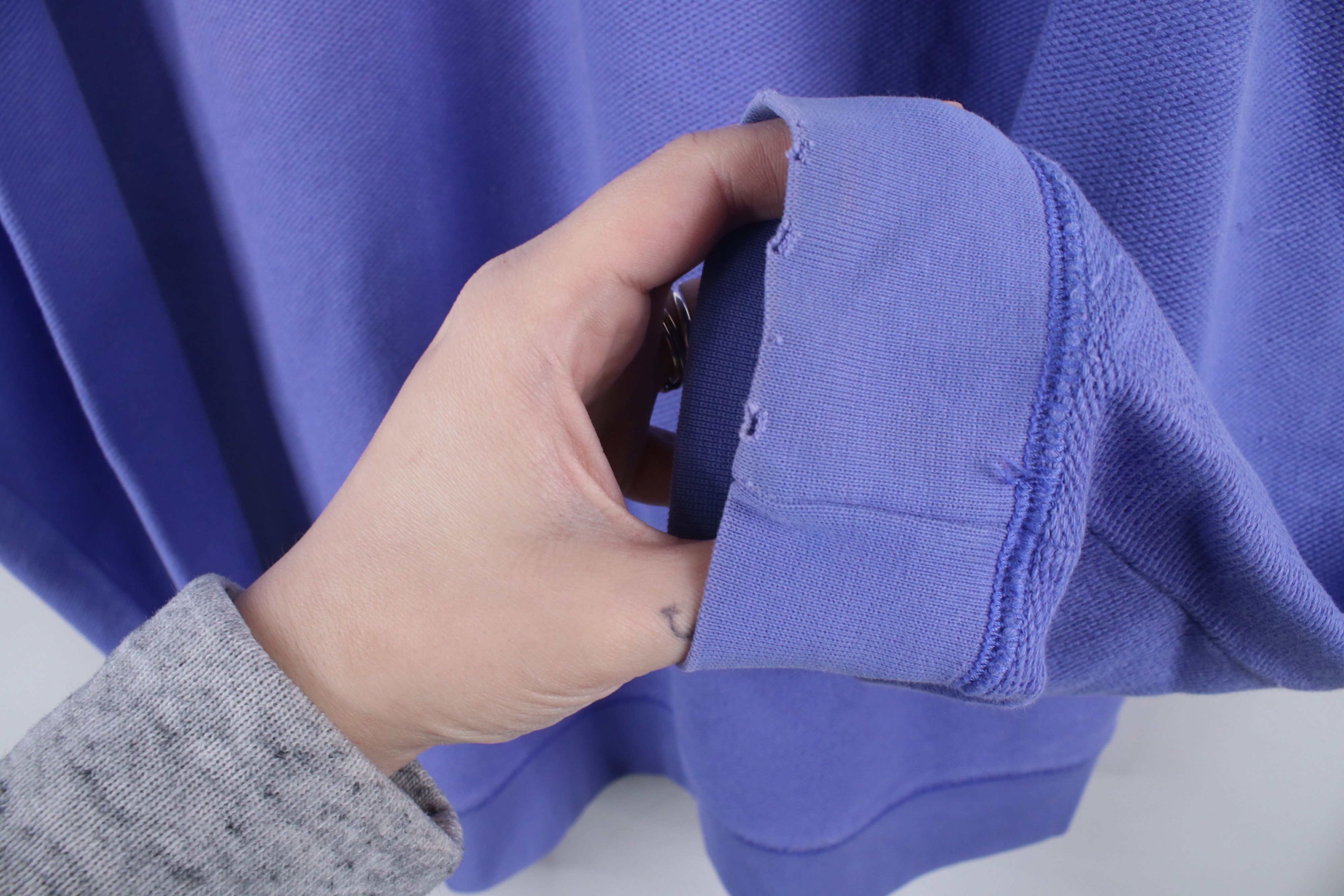 Lands' End × Vintage Vintage 90s Lands End Blank Tight Weave Knit Sweater Blue Size US M / EU 48-50 / 2 - 7 Thumbnail
