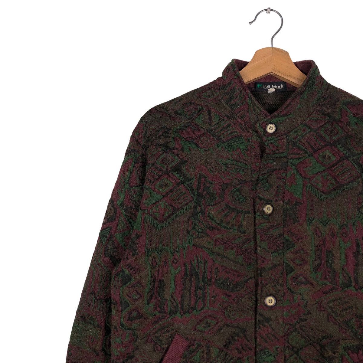 Hysteric Glamour Vintage Cardigan Button Bomber Jacket FullMark Issey Miyake Size US M / EU 48-50 / 2 - 7 Thumbnail