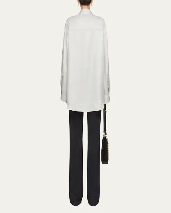 Givenchy o1w1db10325 3 Strass Shirt in Pearl/Grey Size XS / US 0-2 / IT 36-38 - 3 Thumbnail