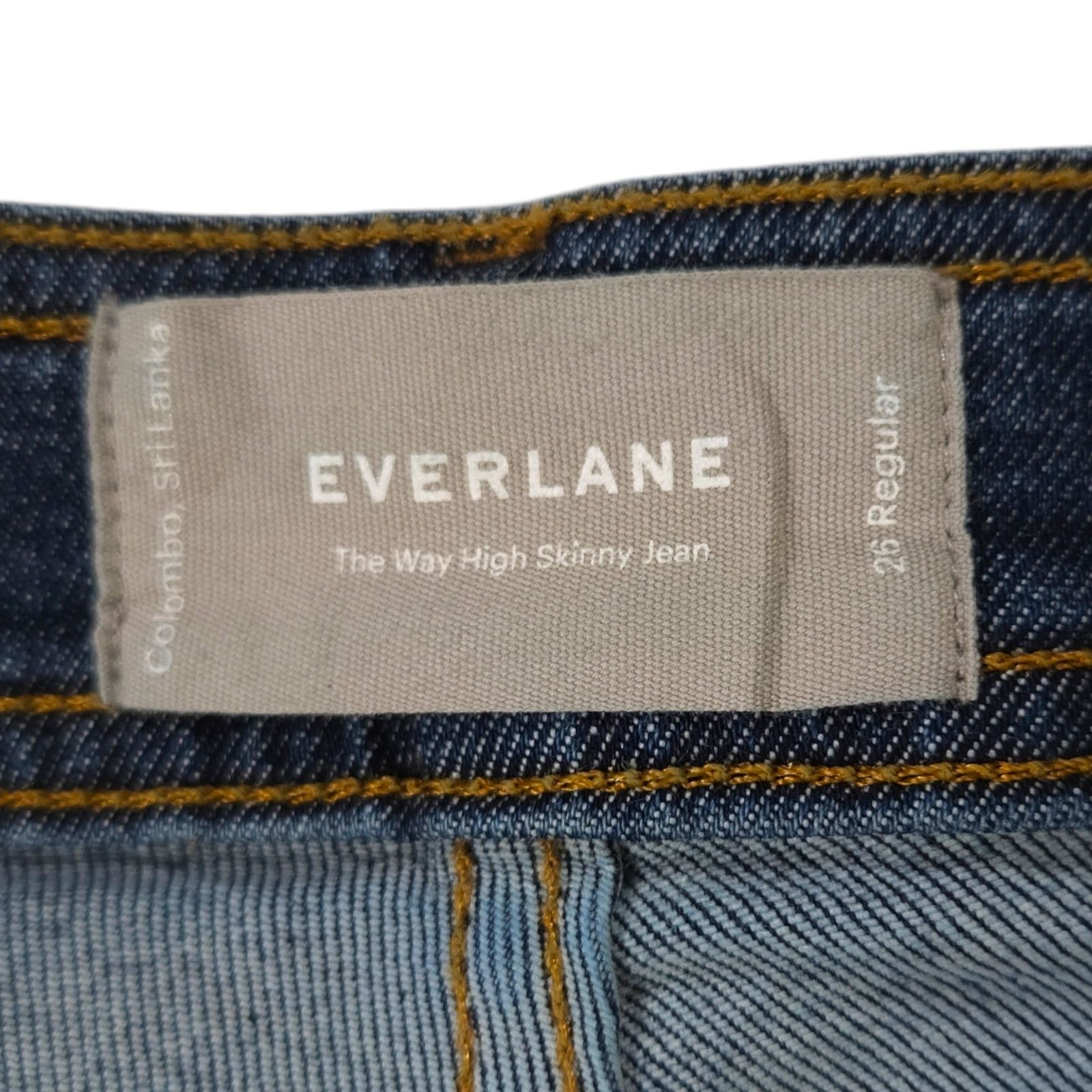 Everlane NWOT Everlane The Way-High Skinny Jeans Sz. 26x28 Indigo Size 26" / US 2 / IT 38 - 10 Thumbnail