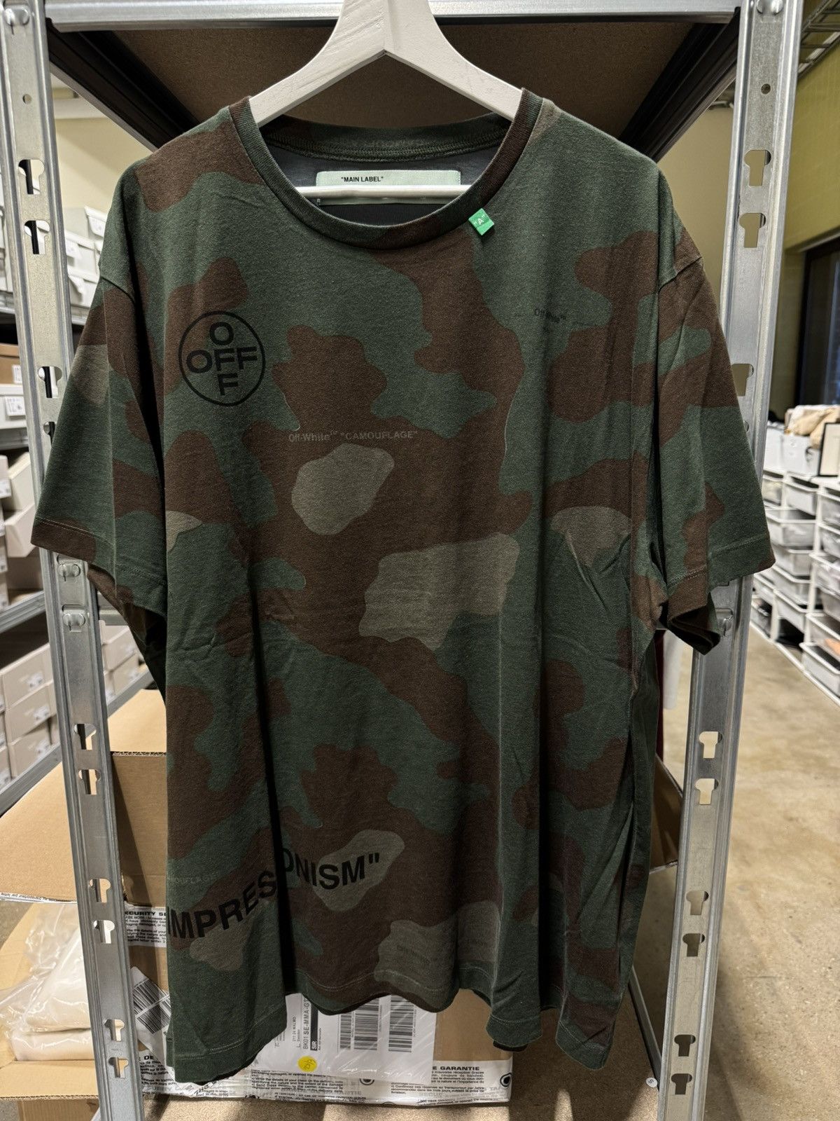 Off-White Off-White Camouflage Arrow T-Shirt NEW 500$ Size US XL / EU 56 / 4 - 2 Thumbnail