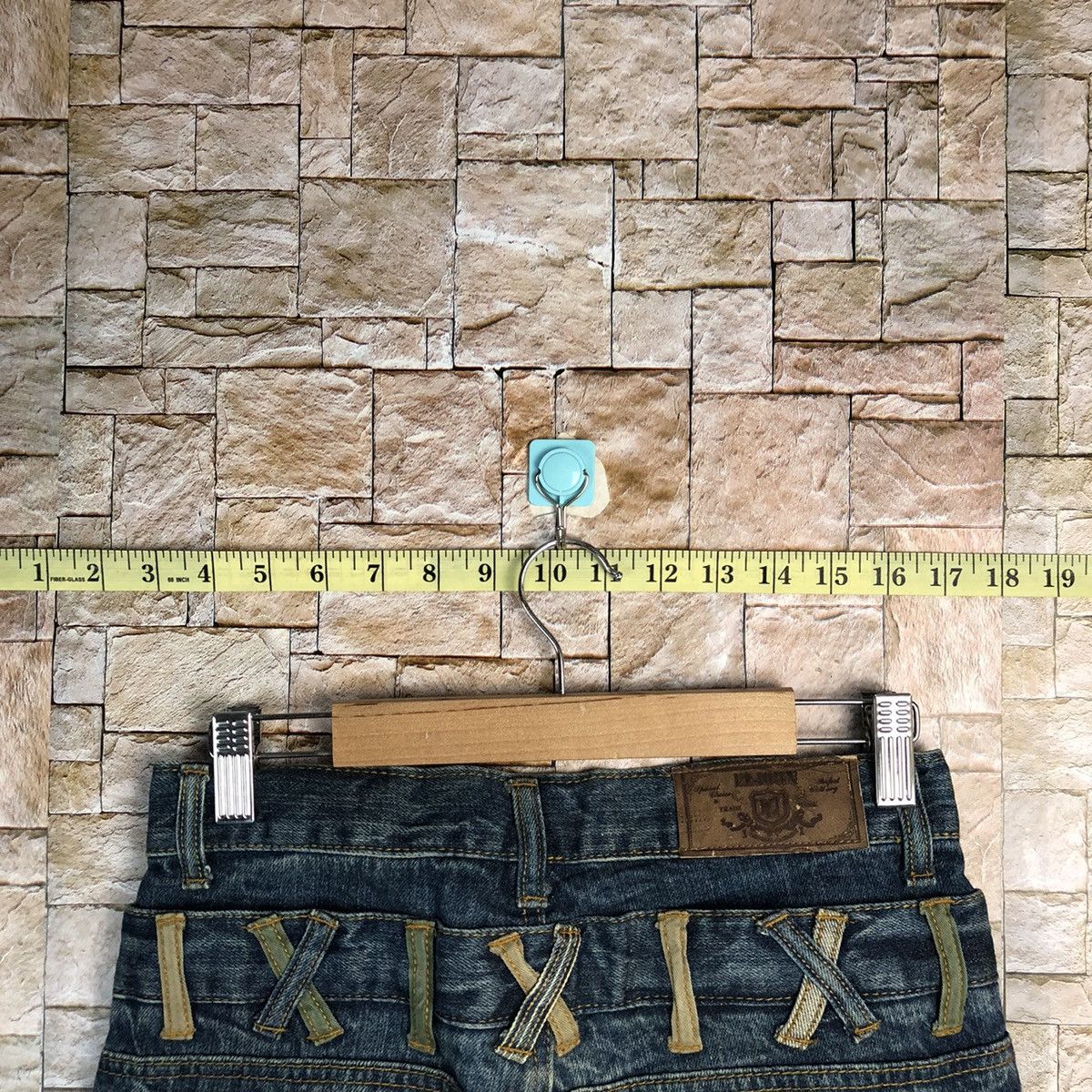 Japanese Brand Le John Blue Double Waist Denim Pants #A159 Size US 26 / EU 42 - 18 Thumbnail