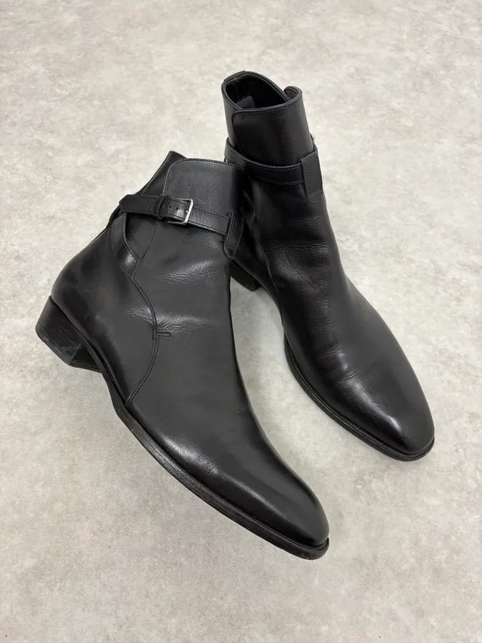 Saint Laurent Paris Saint Laurent Black Dakota Ankle Leather Boots Size US 9 / EU 42 - 5 Thumbnail