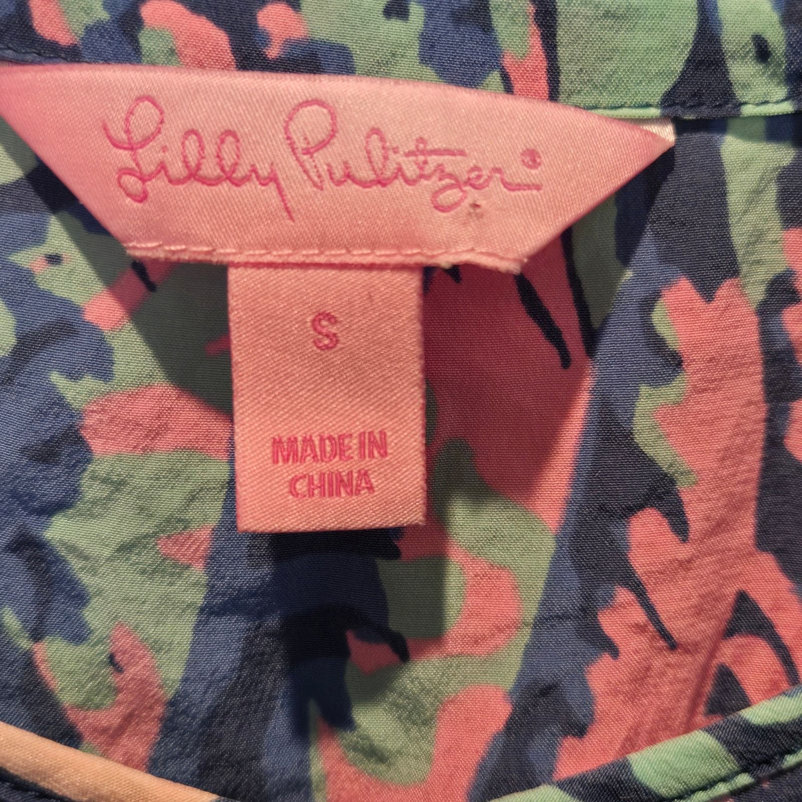Lilly Pulitzer Lilly Pulitzer Dusk Silk Racer Back Tank Adjustable Strap S Size S / US 4 / IT 40 - 3 Thumbnail