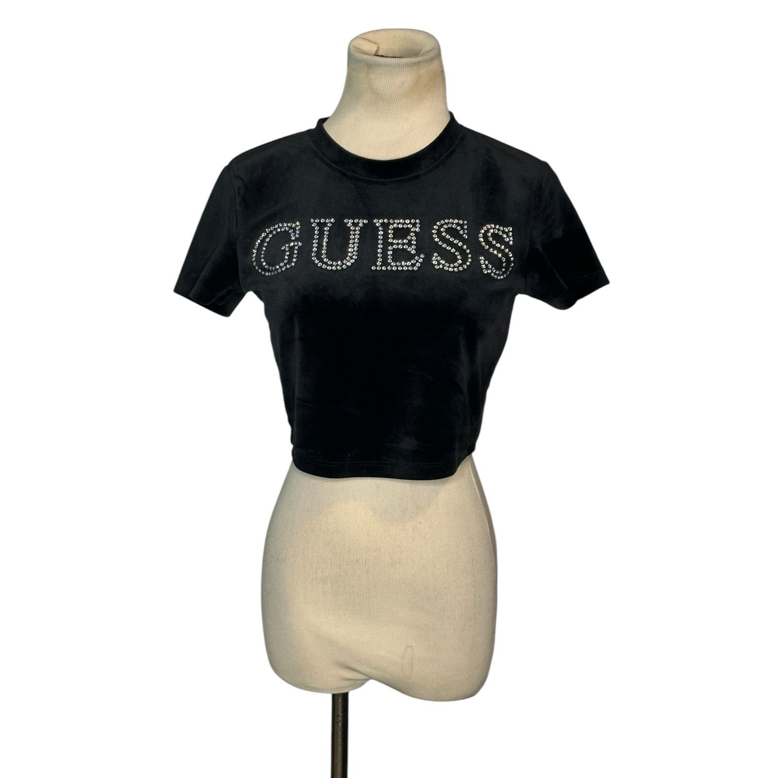 Guess Guess rhinestones front logo short sleeves t-shirt size XS Size XS / US 0-2 / IT 36-38 - 14 Thumbnail