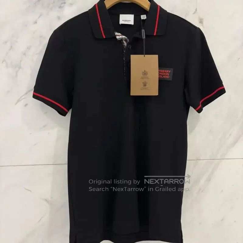 Burberry Burberry Short Sleeve Black Polo Shirt. Size US XXS / EU 40 - 6 Thumbnail