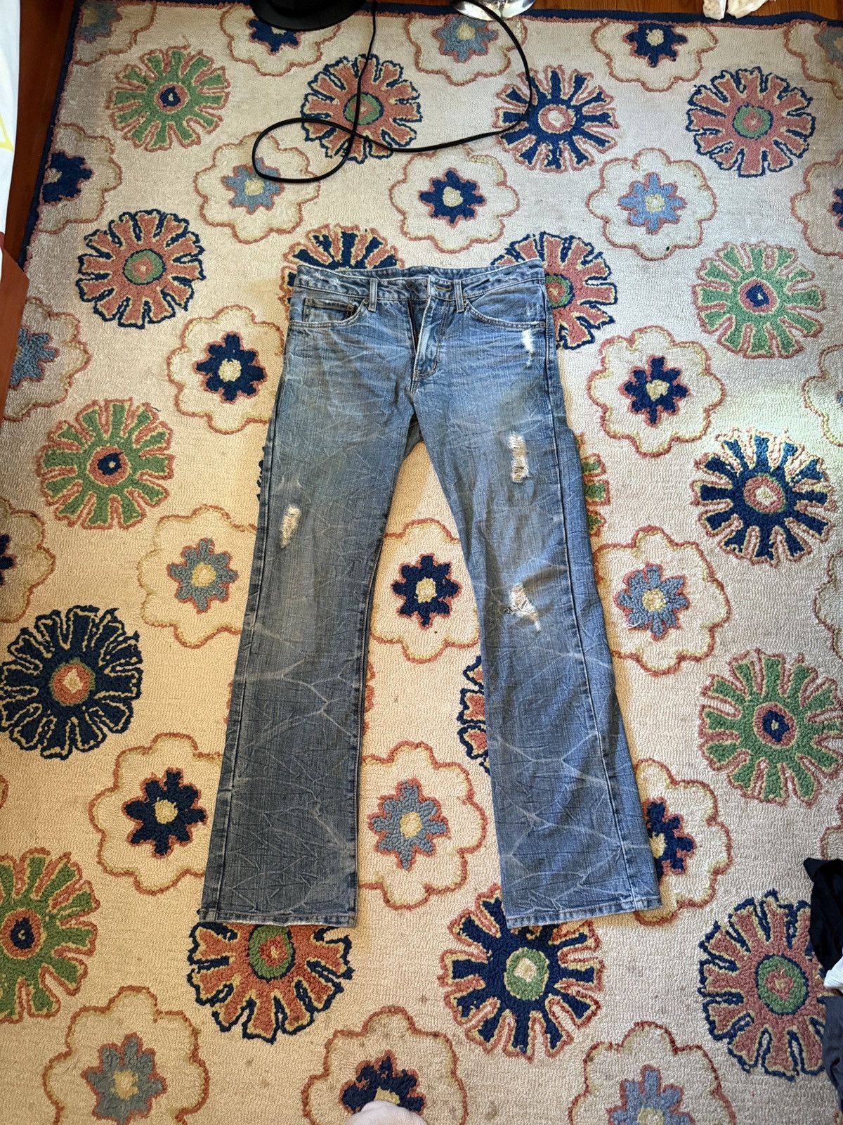 Japanese Brand Japanese Vintage Flaired Denim Size US 30 / EU 46 - 1 Thumbnail