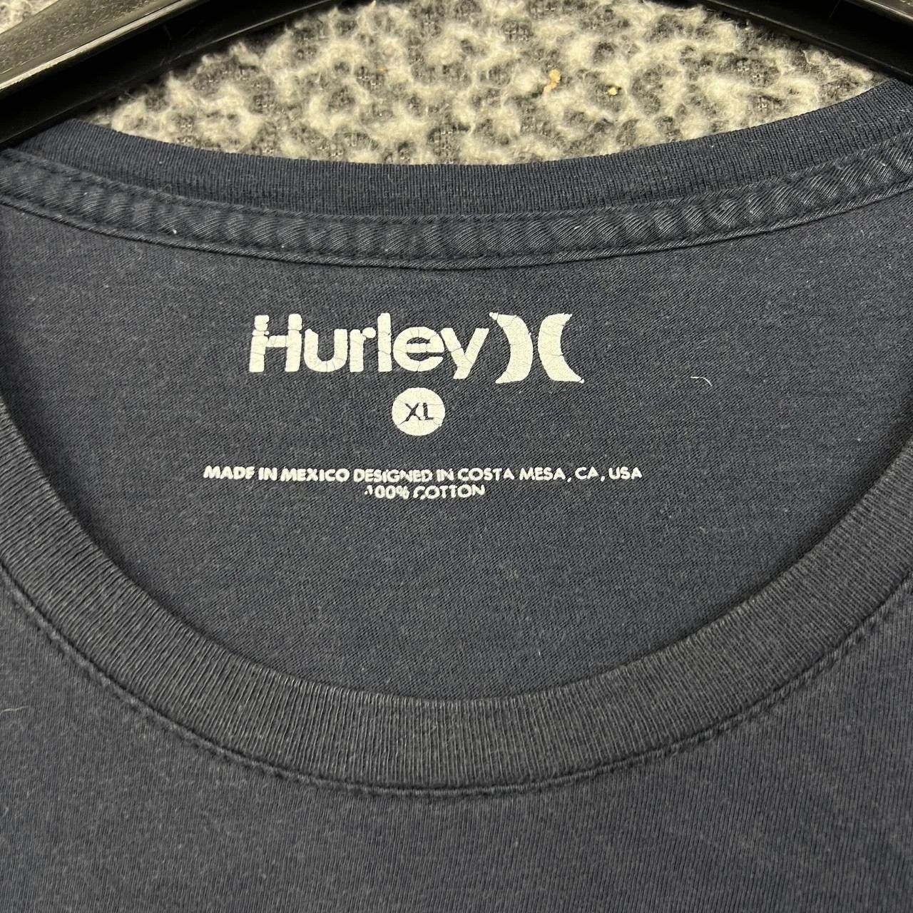 Hurley Hurley Shirt Men Extra Large Black Crew Neck Cotton Size US XL / EU 56 / 4 - 3 Thumbnail